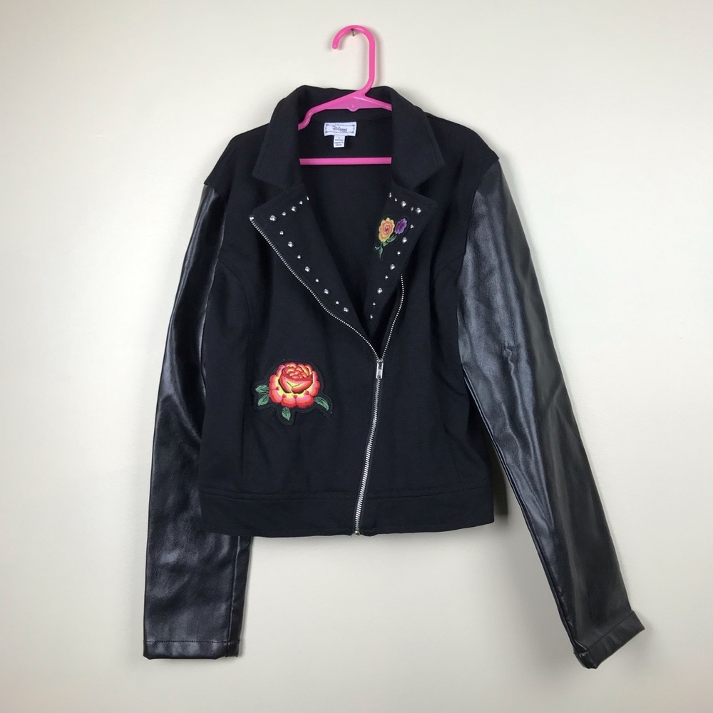 Disney D-Signed Coco Rose Cropped Moto Jacket